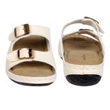 Doctor Slipper wityh Double buckle style for women - Cream