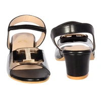 Kids heel sandals with smart look - Black