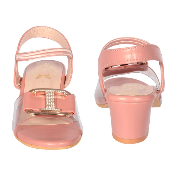 Kids heel sandals with smart look - Pink