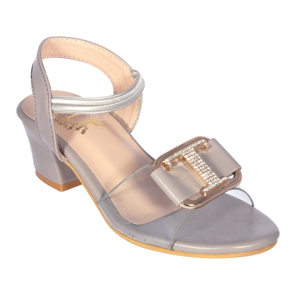 Kids heel sandals with smart look - Grey