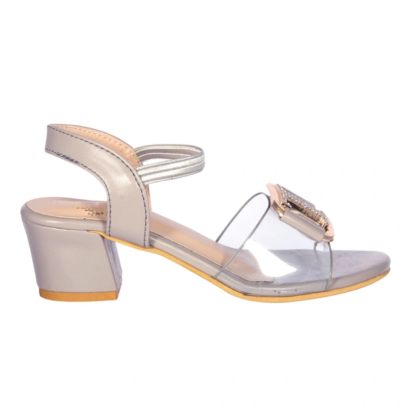 Kids heel sandals with smart look - Grey