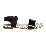 Flat sandals for women with soft padding - Black