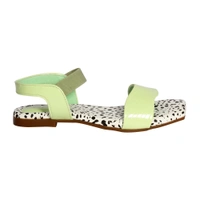 Flat sandals for women with soft padding - Green