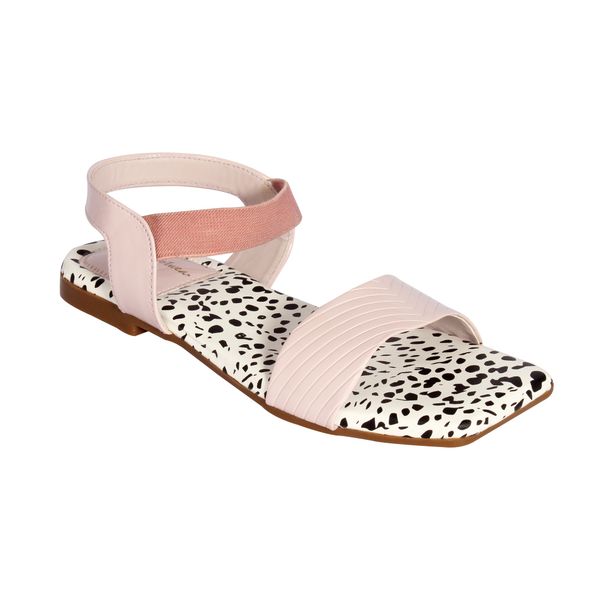 Flat sandals for women with soft padding - Pink