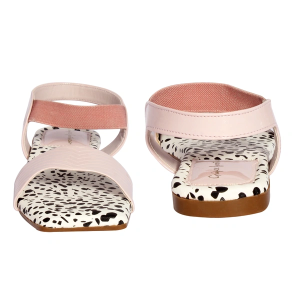 Flat sandals for women with soft padding - Pink