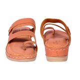 Doctor slipper with thumb style Embosed design upper - Tan