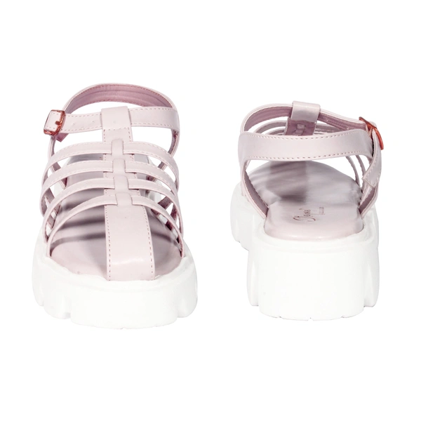 Prada style Flat sandal for women with soft padding - Lavender
