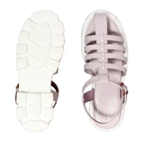 Prada style Flat sandal for women with soft padding - Lavender
