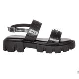 Prada Style Flat Sandal For Women With Soft Padding - Black