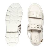 Prada Style Flat Sandal For Women With Soft Padding - White