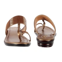 Women smart casual wear slippers - Copper