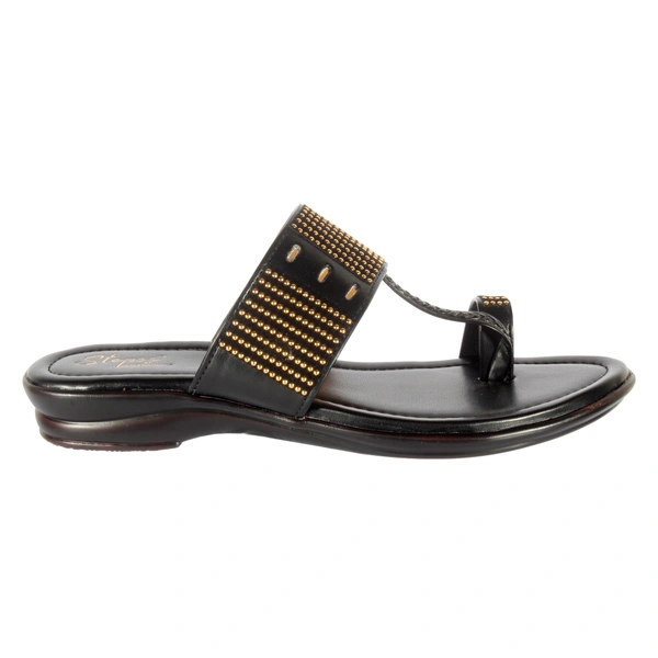 Women smart casual wear slippers - Black