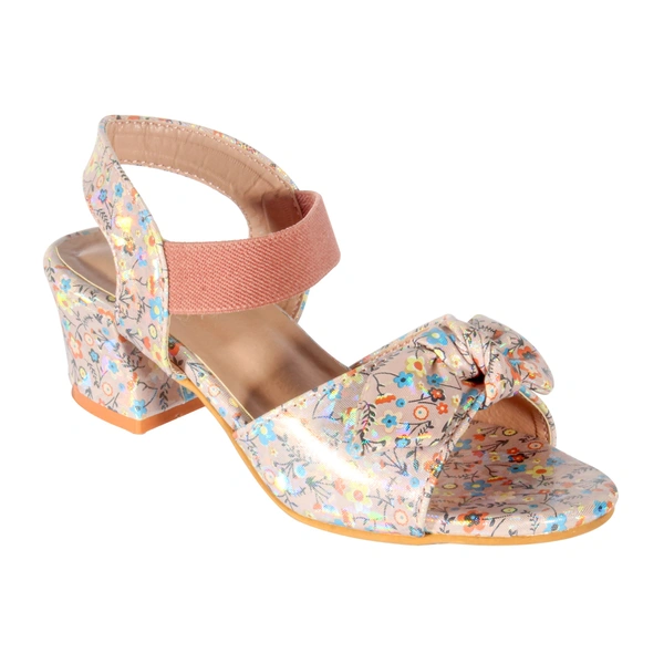 Kids sandals with short heel - Pink