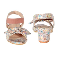 Kids sandals with short heel - Pink