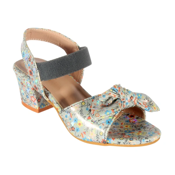Kids sandals with short heel - Grey