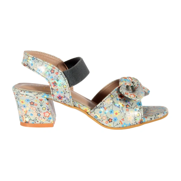 Kids sandals with short heel - Grey