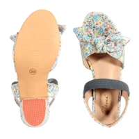 Kids sandals with short heel - Grey