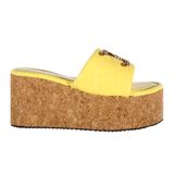Platform heel slippers ofr women smart casual - Yellow