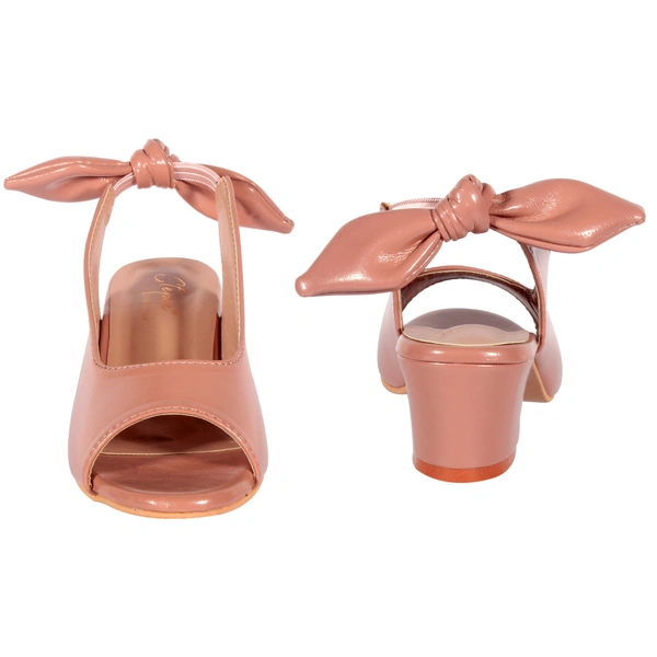 Kids Short heel open toe sandals for girls - Pink