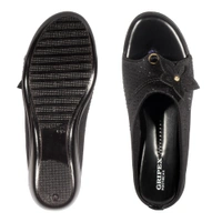 Soft pillow comfort slippers for wome with siroski - Black