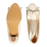 2 inch heel belly with style and durable wuality for women - Cream