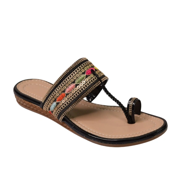 Gripex Footwear Flat casual slippers - Black