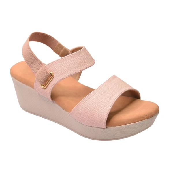 STEPEE Platform wedges  slipper for women - 6 Pair set - Peach