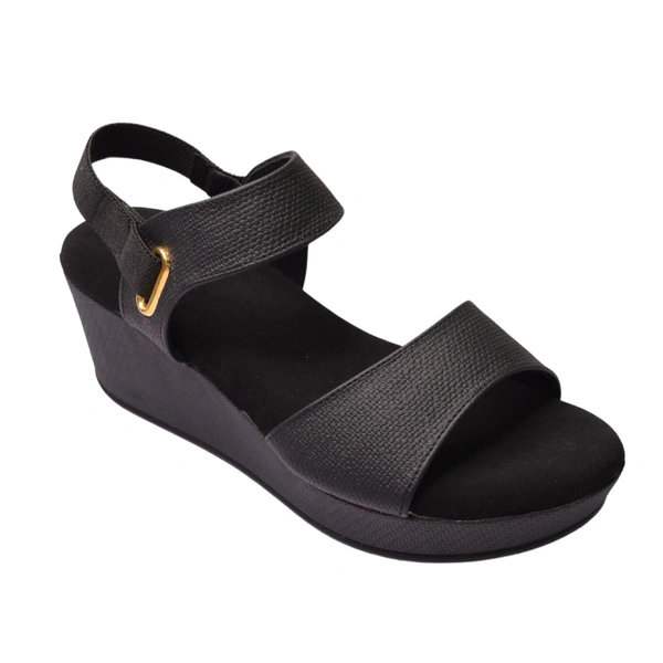 STEPEE Platform wedges  slipper for women - 6 Pair set - Black
