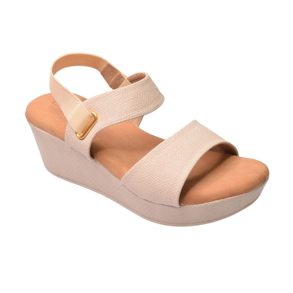 STEPEE Platform wedges  slipper for women - 6 Pair set - Cream