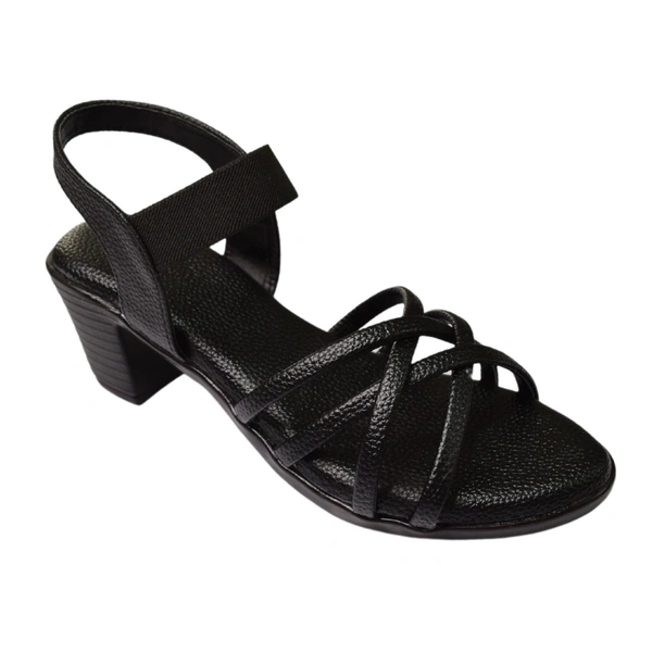 STEPEE Women Heel-6 Pair set - Black