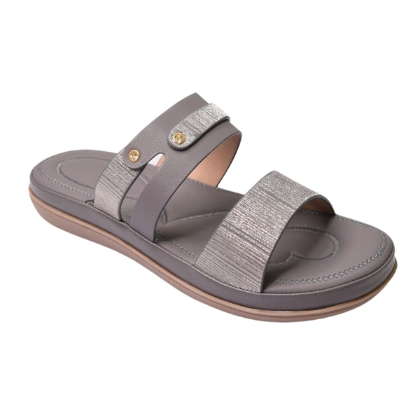 Stepee Flat Arba Sandal With Extra Padding - Gray