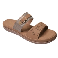 Stepee Flat Arba Sandal With Extra Padding - Tan