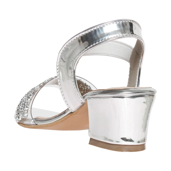 STEPEE Kids- Stepee Girls  Heels - Silver