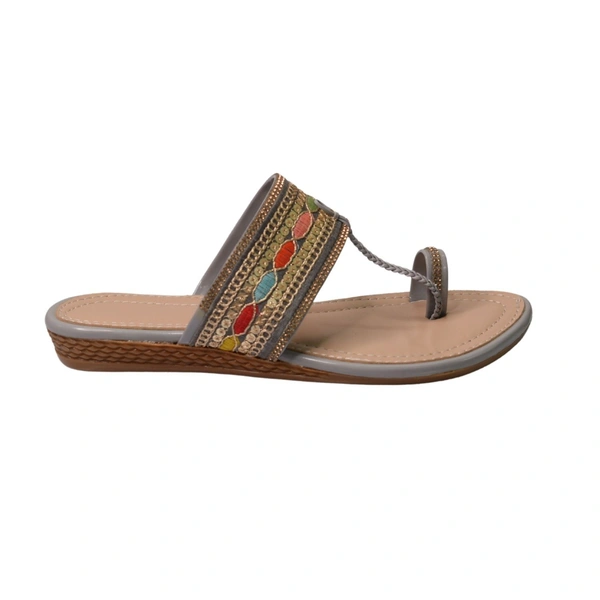 Gripex Footwear flat casualt slippers - Gray