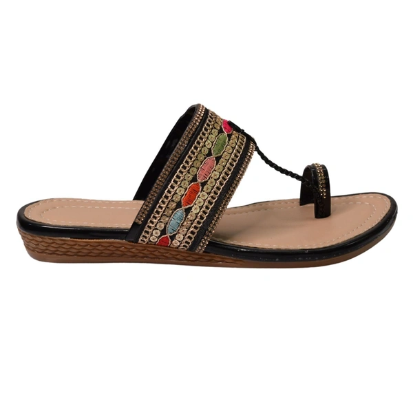 Gripex Footwear Flat casual slippers - Black