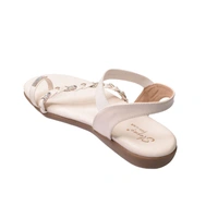 Stepee Flat arba Sandal with extra padding - White