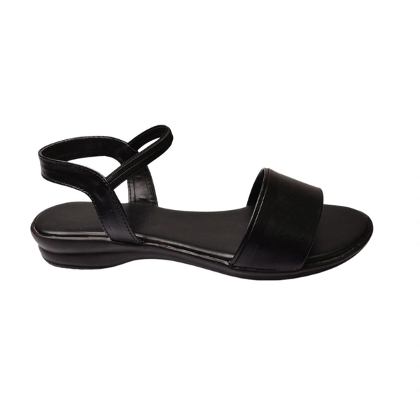 STEPEE Flat formal sandals for women with soft and casual look - Black