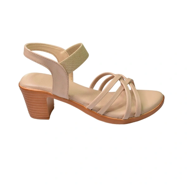 STEPEE Women Heel-6 Pair set - Cream