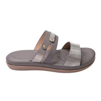 Stepee Flat Arba Sandal With Extra Padding - Gray