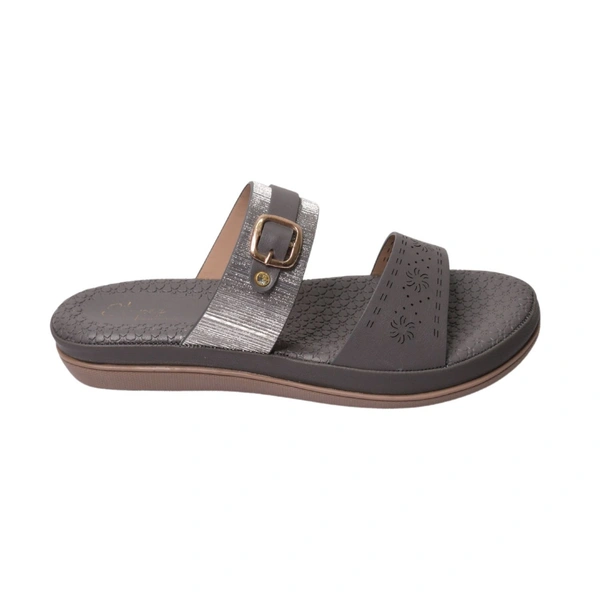 Stepee Flat Arba Sandal With Extra Padding - Gray