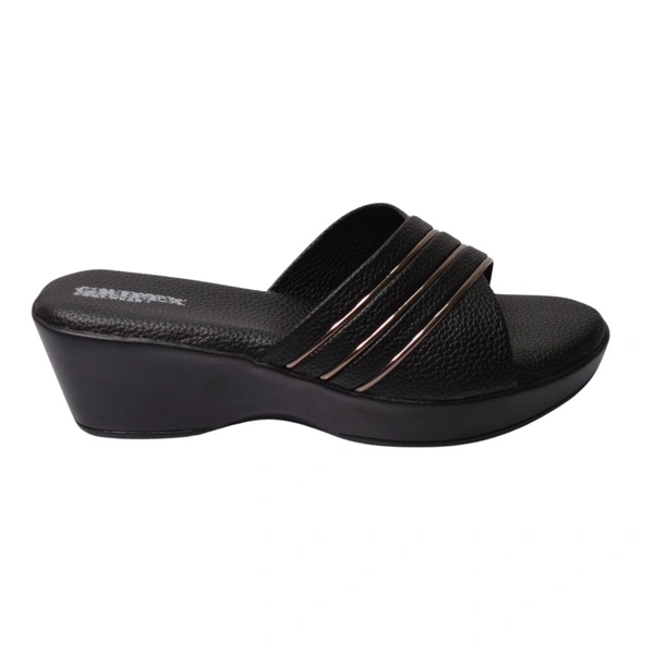 Stepee Soft Pillow Comfort Slippers For Women - Black