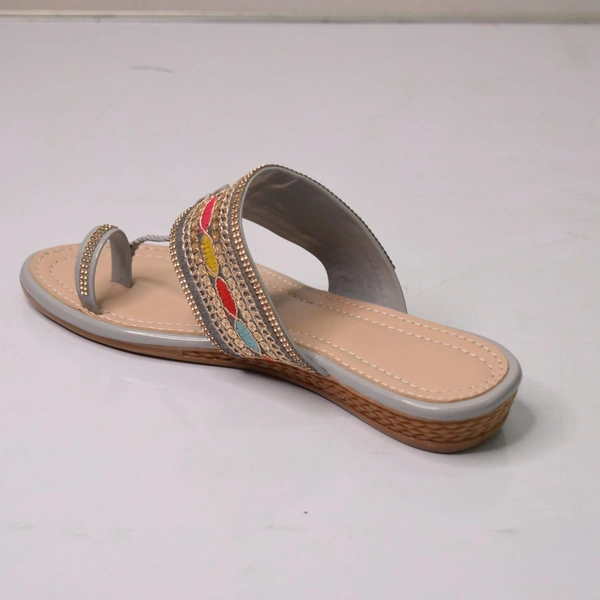Gripex Footwear flat casualt slippers - Gray