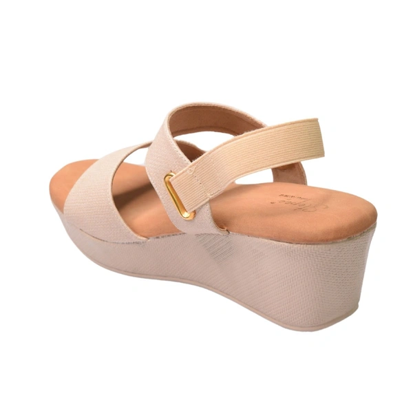 STEPEE Platform wedges  slipper for women - 6 Pair set - Cream