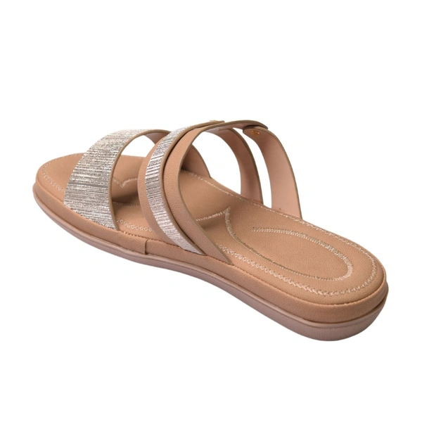 Stepee Flat Arba Sandal With Extra Padding - Tan