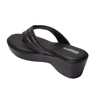 Stepee soft padding comfort slippers for women - Black