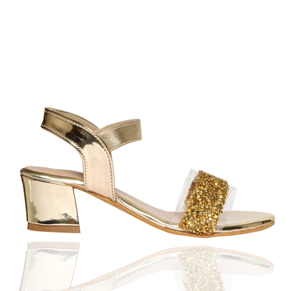 STEPEE Kids- Stepee Girls  Heels - Golden