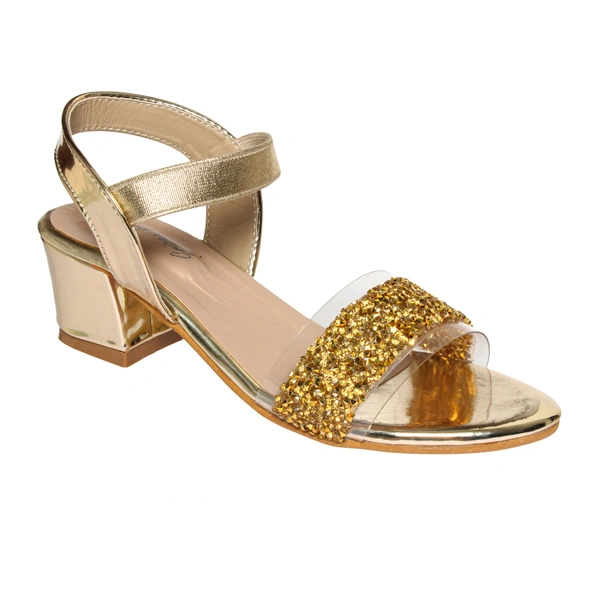 STEPEE Kids- Stepee Girls  Heels - Golden