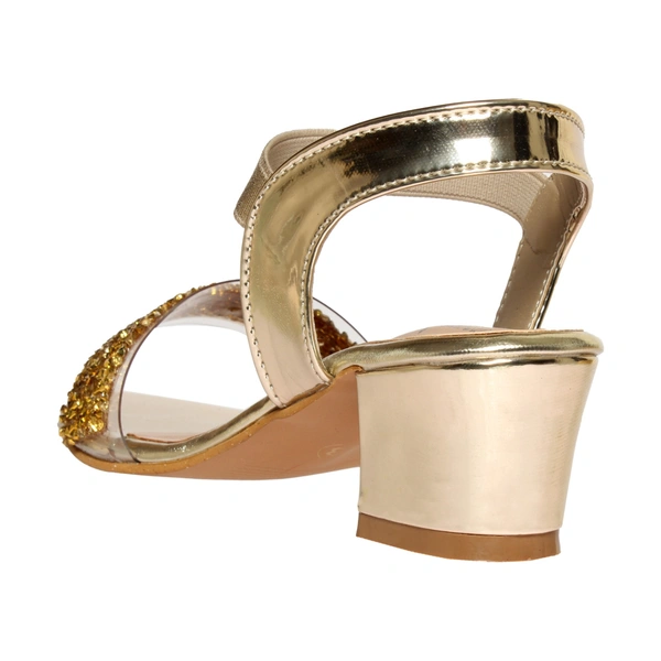 STEPEE Kids- Stepee Girls  Heels - Golden