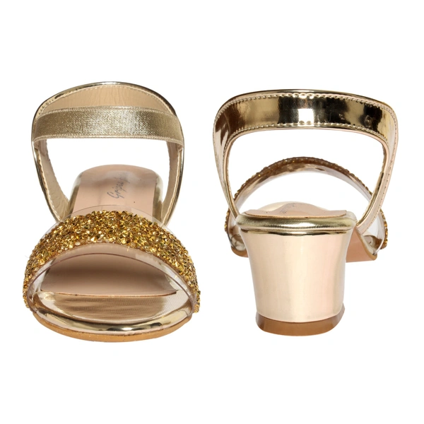 STEPEE Kids- Stepee Girls  Heels - Golden