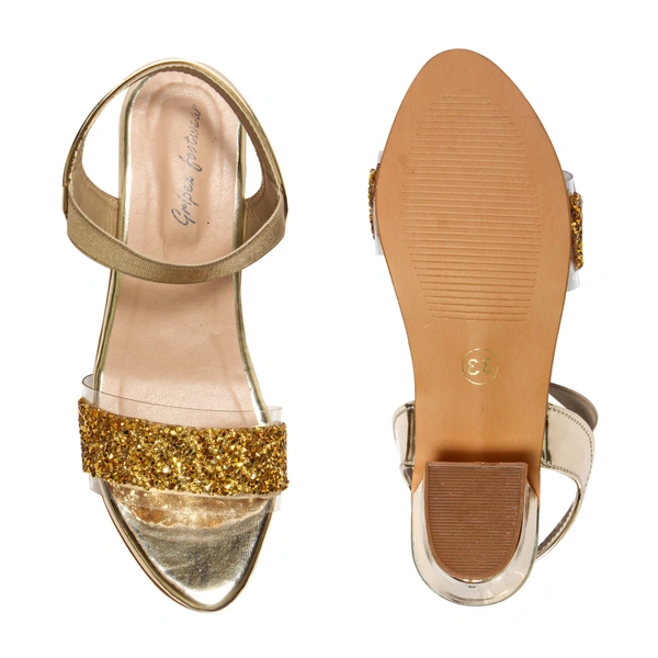 STEPEE Kids- Stepee Girls  Heels - Golden